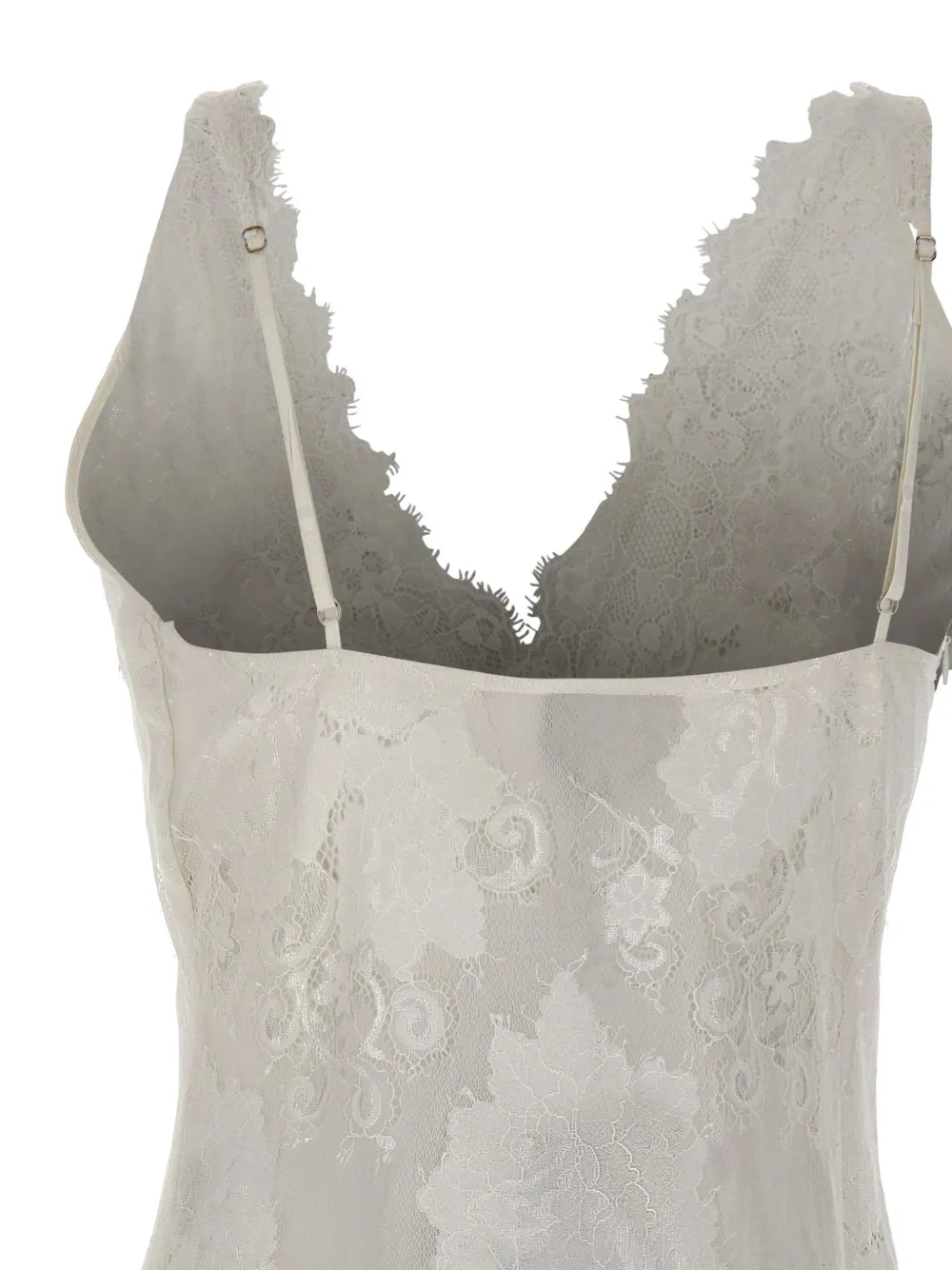 HERSKIND Johannes body met afwerking van kant Beige
