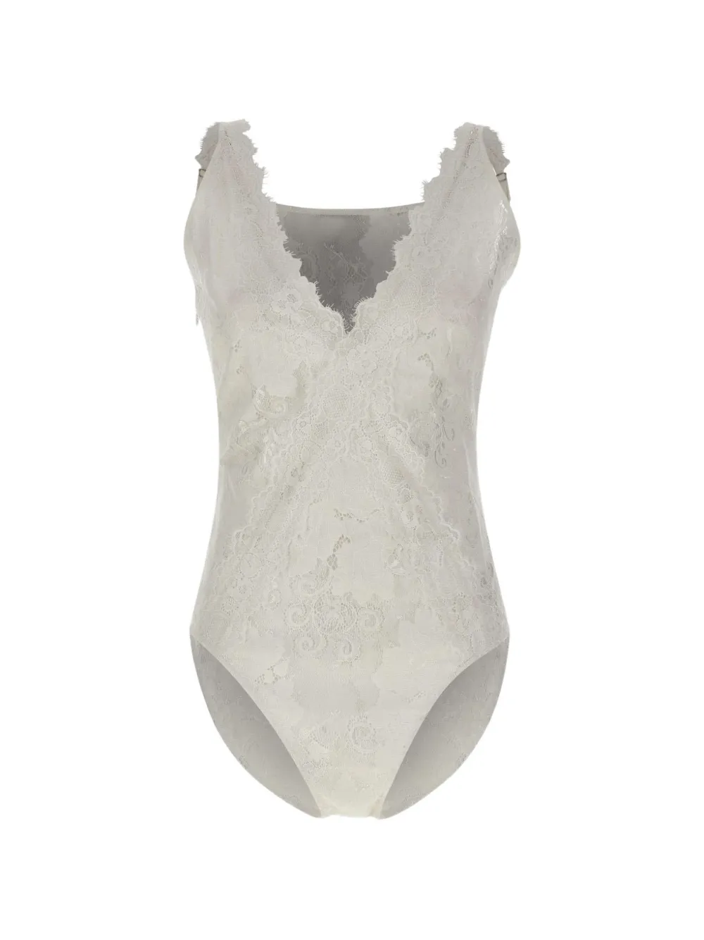 HERSKIND Johannes lace-trim bodysuit - Toni neutri