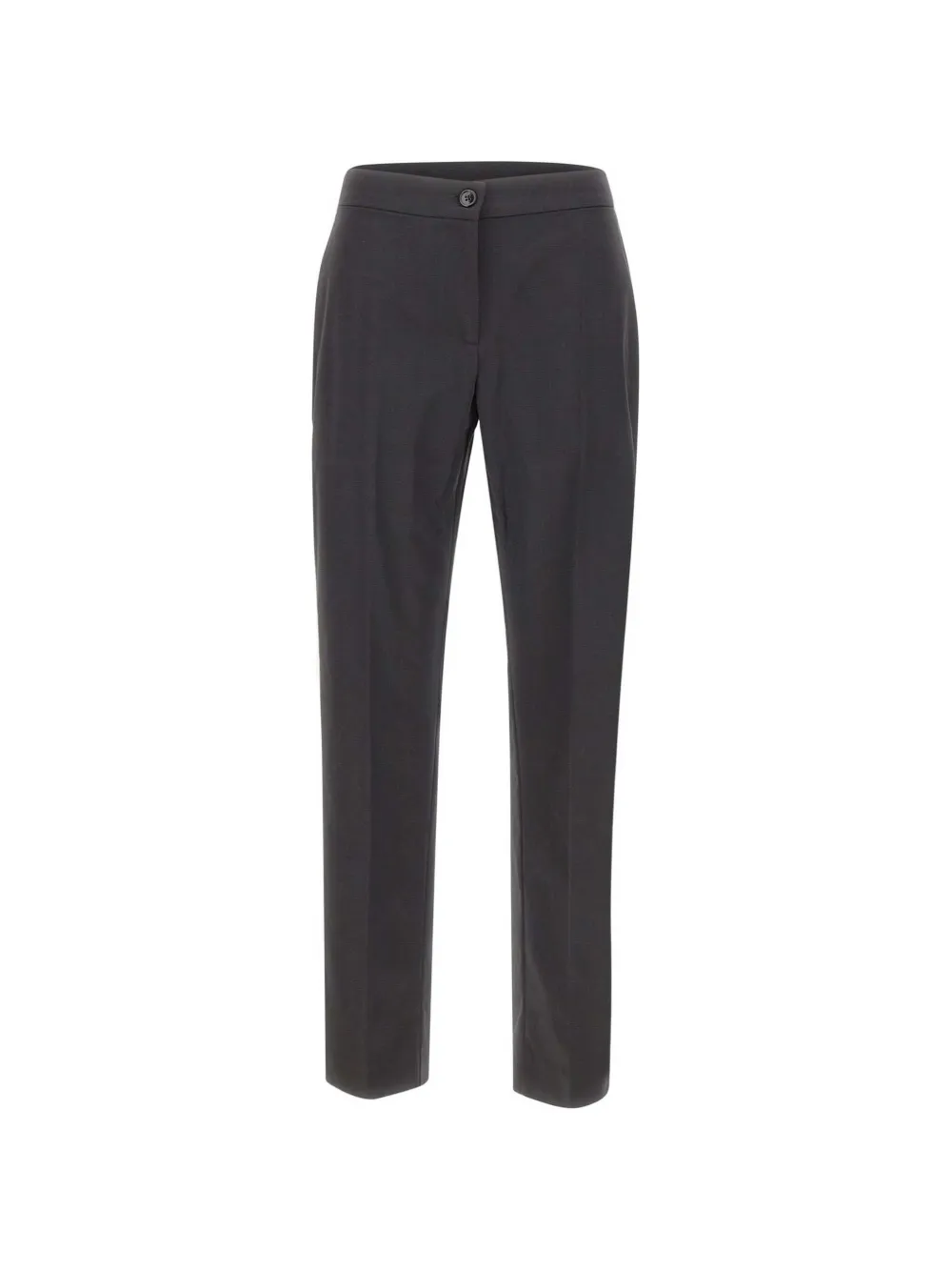 ELENA MIRO` pressed-crease straight-leg trousers - Nero