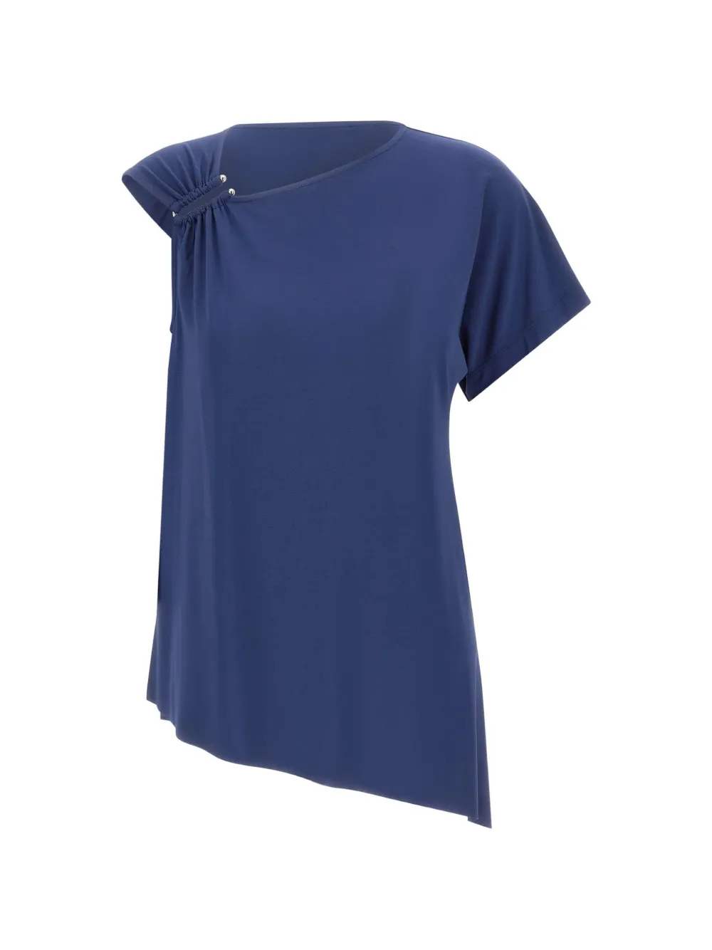kaos asymmetric metallic-detail blouse - Blu