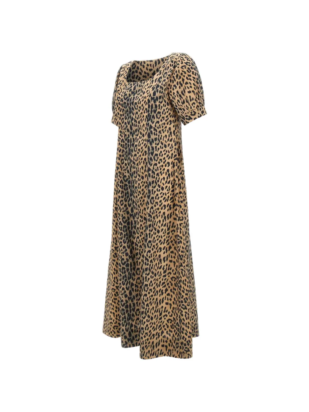Rixo Kathleen jurk met luipaardprint Bruin