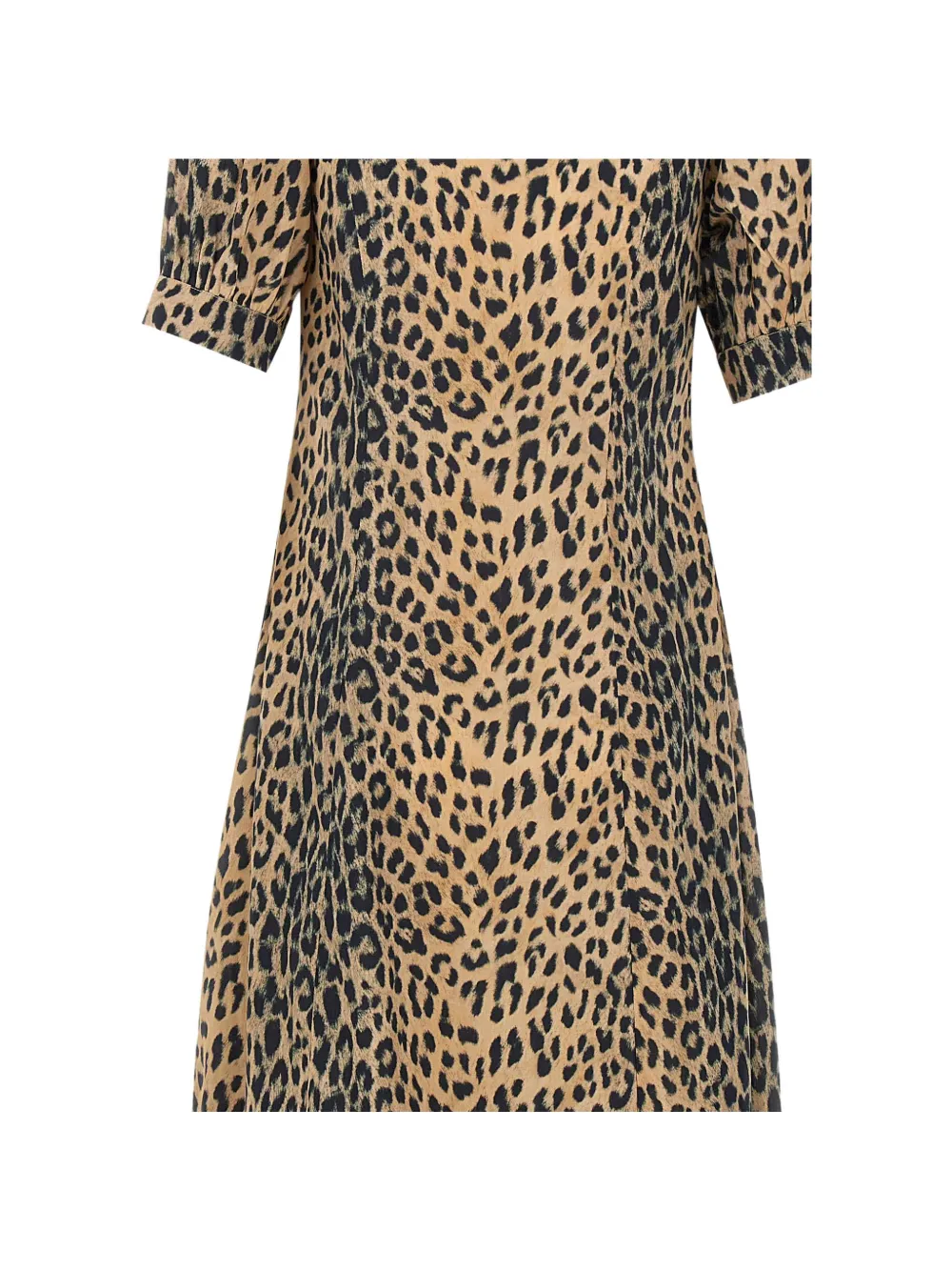 Rixo Kathleen jurk met luipaardprint Bruin