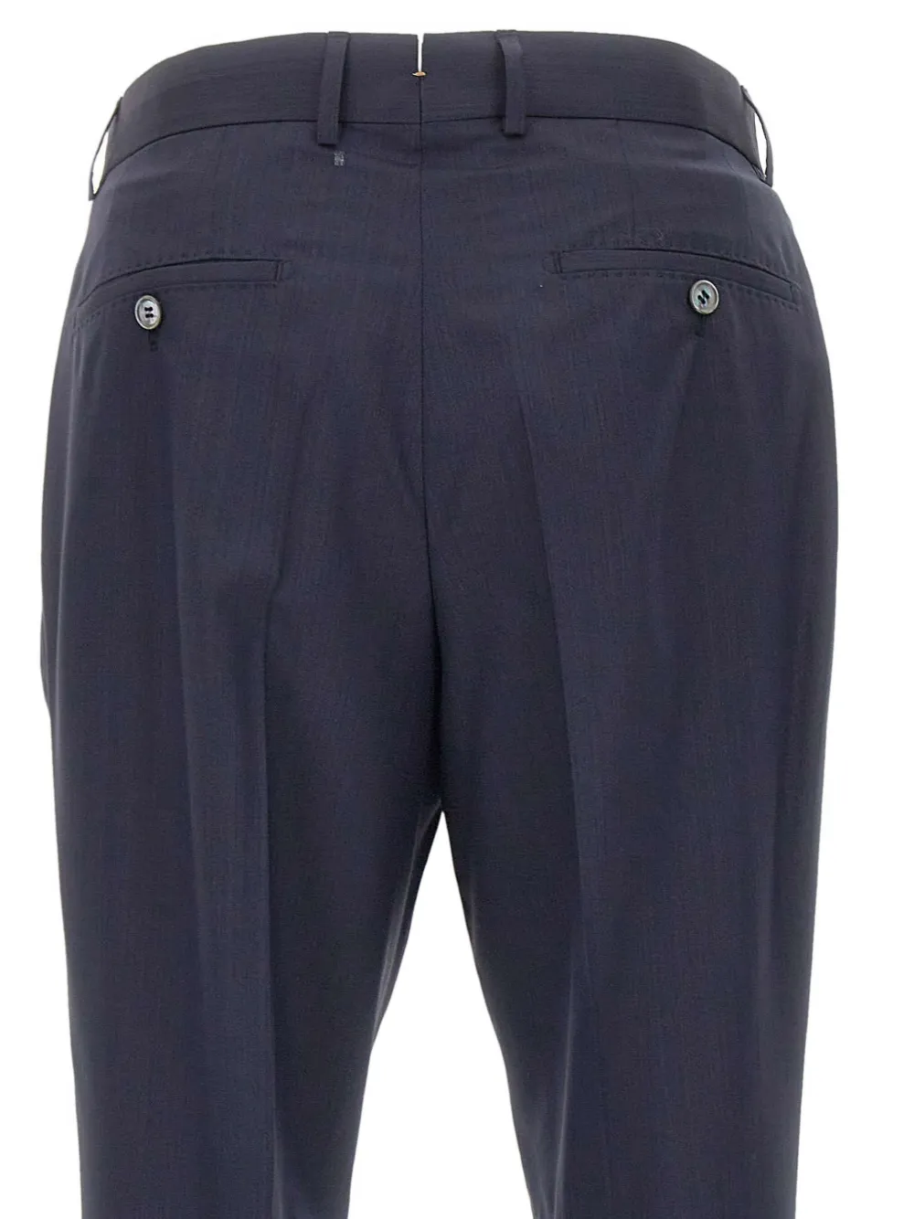 BOSS Straight plooibroek Blauw
