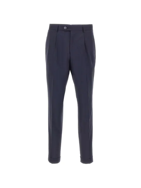 BOSS pleated straight-leg trousers