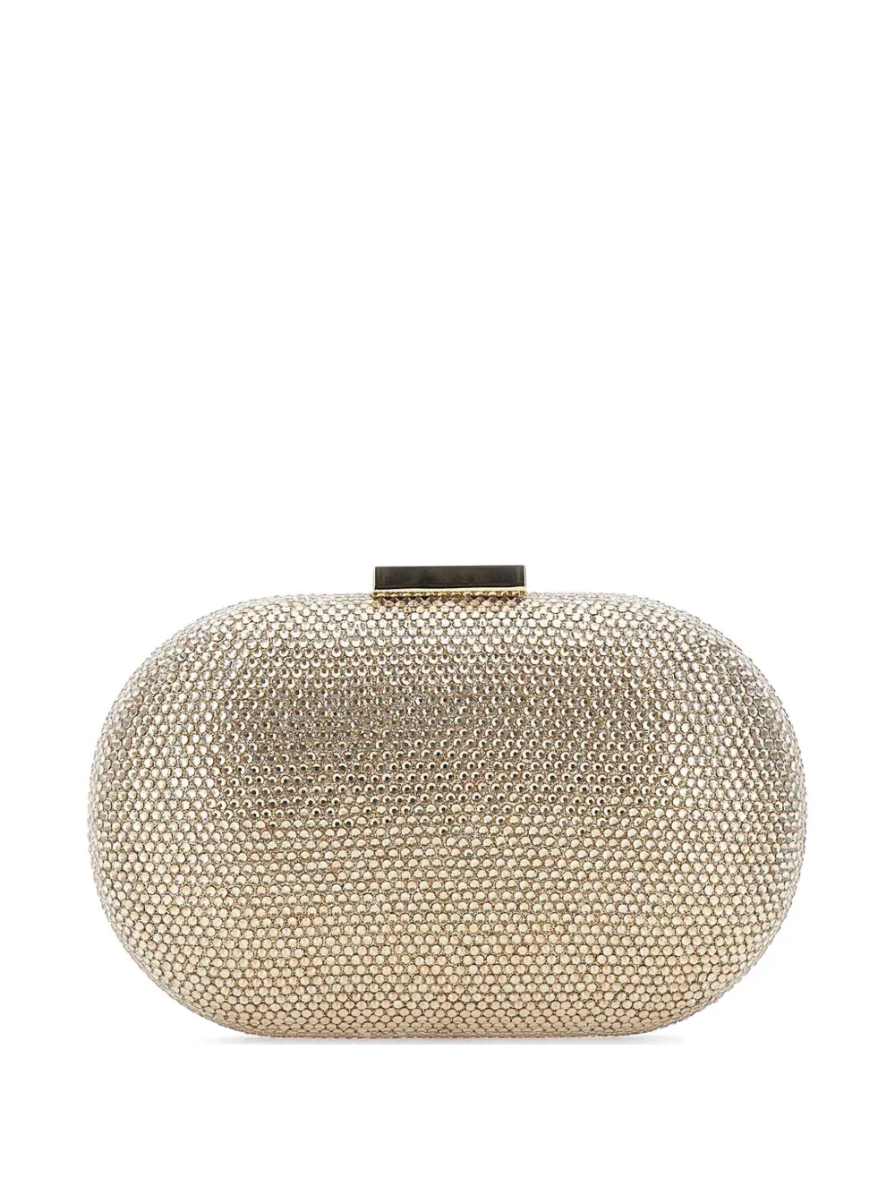 TWENTY FOURHAITCH Sunrise rhinestone-embellished clutch bag - Oro