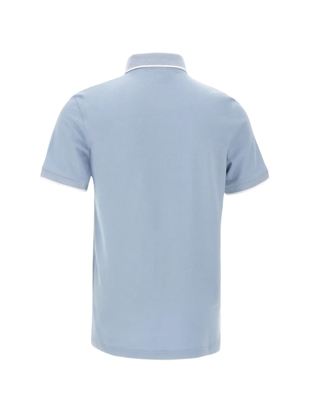 BOSS Slim-fit stretch-katoenen piqué poloshirt Blauw