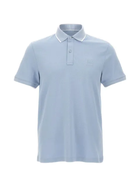 BOSS Passertip contrast-piping polo shirt