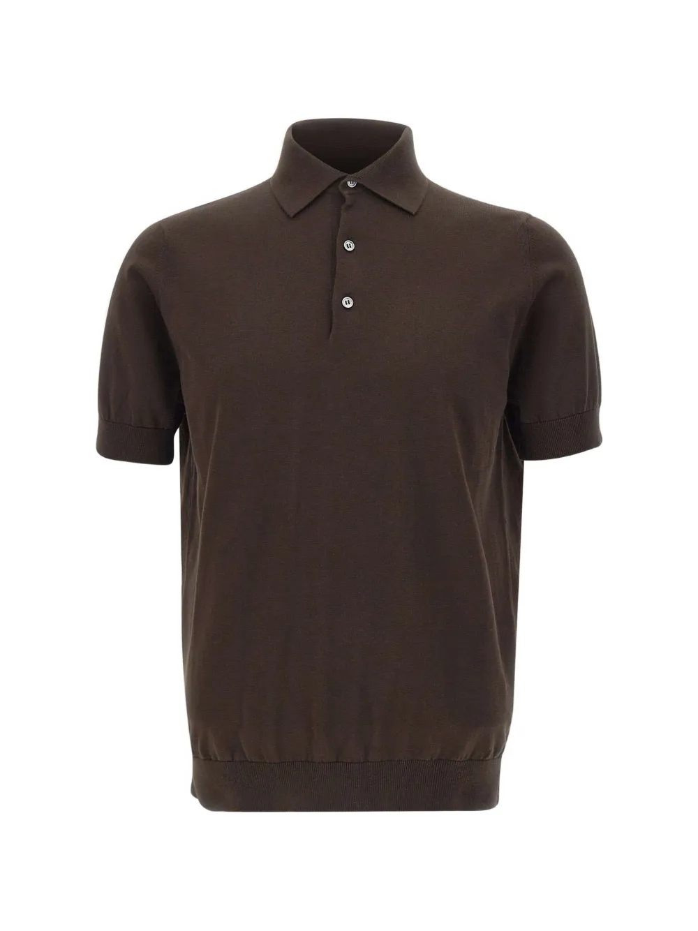Filippo De Laurentiis knitted polo shirt - Marrone