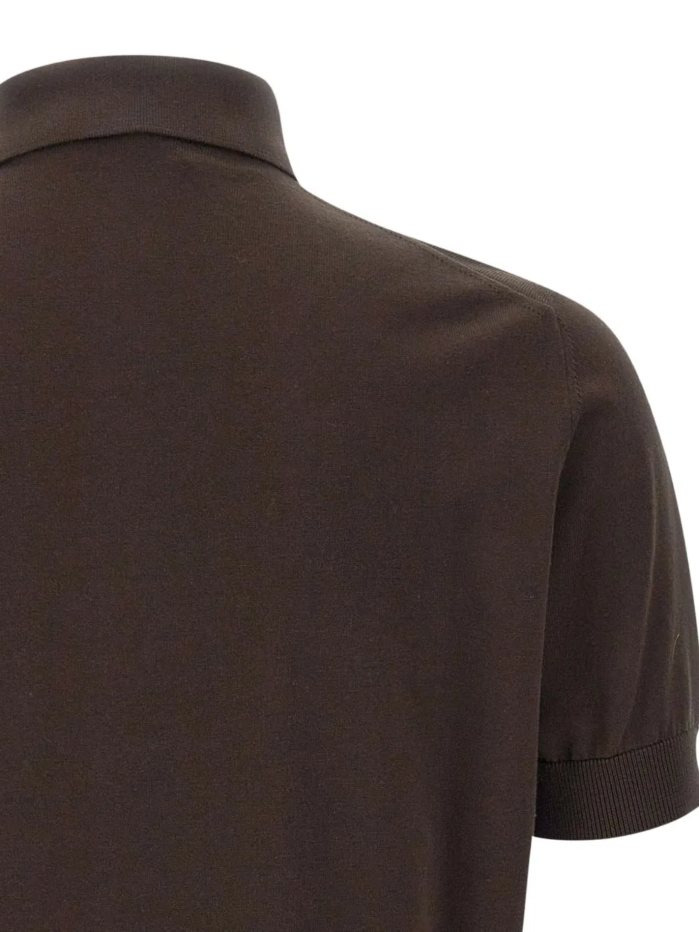 Filippo De Laurentiis Gebreid poloshirt Bruin
