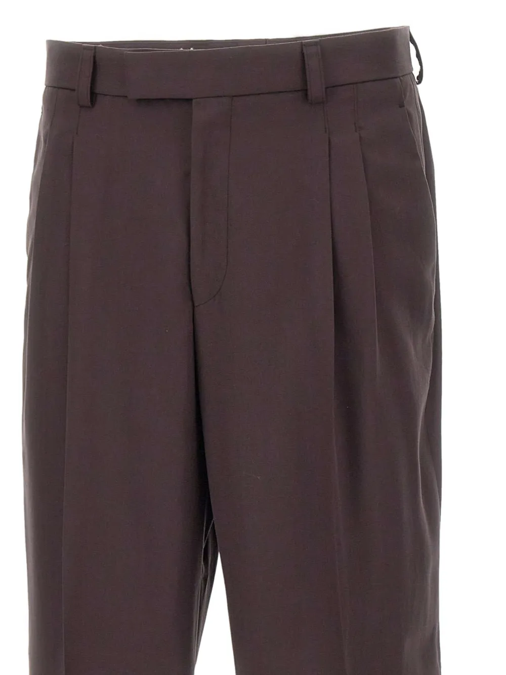 BOSS Twill plooibroek Bruin