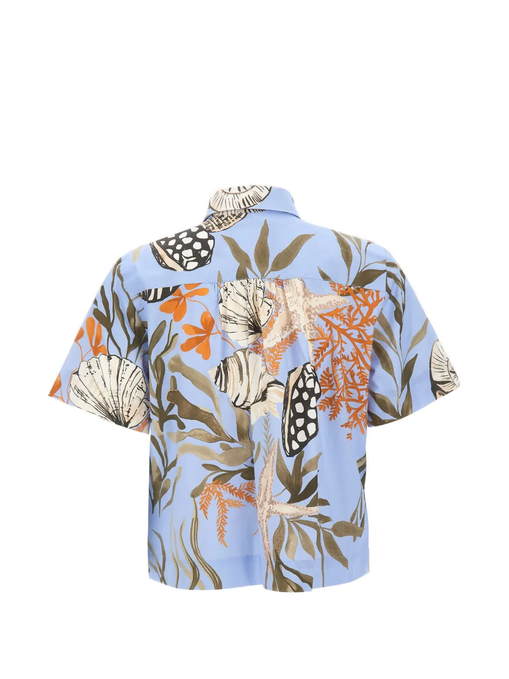 Marella Gesmockte blouse met print Blauw