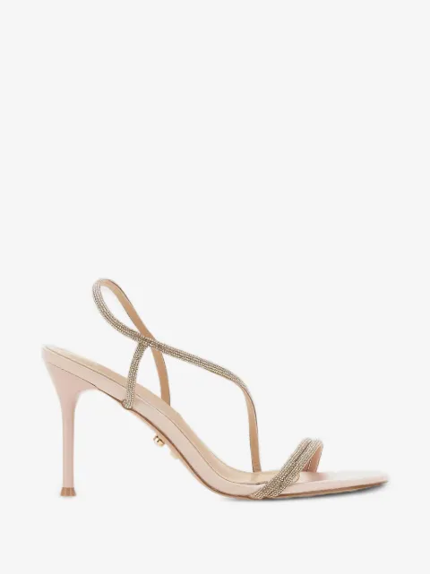 TWENTY FOURHAITCH Flamenco rhinestone-embellished sandals