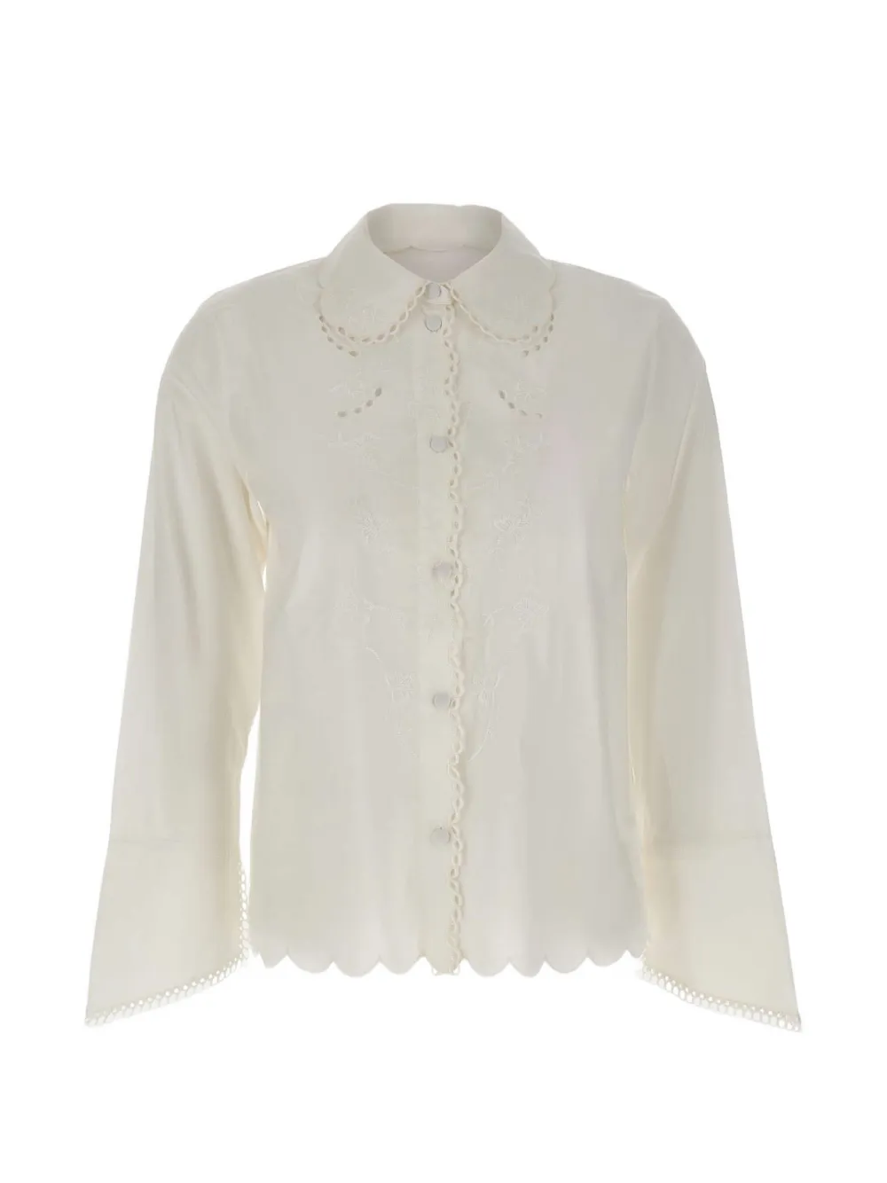 The Garment Kirsten scalloped-collar shirt - Toni neutri