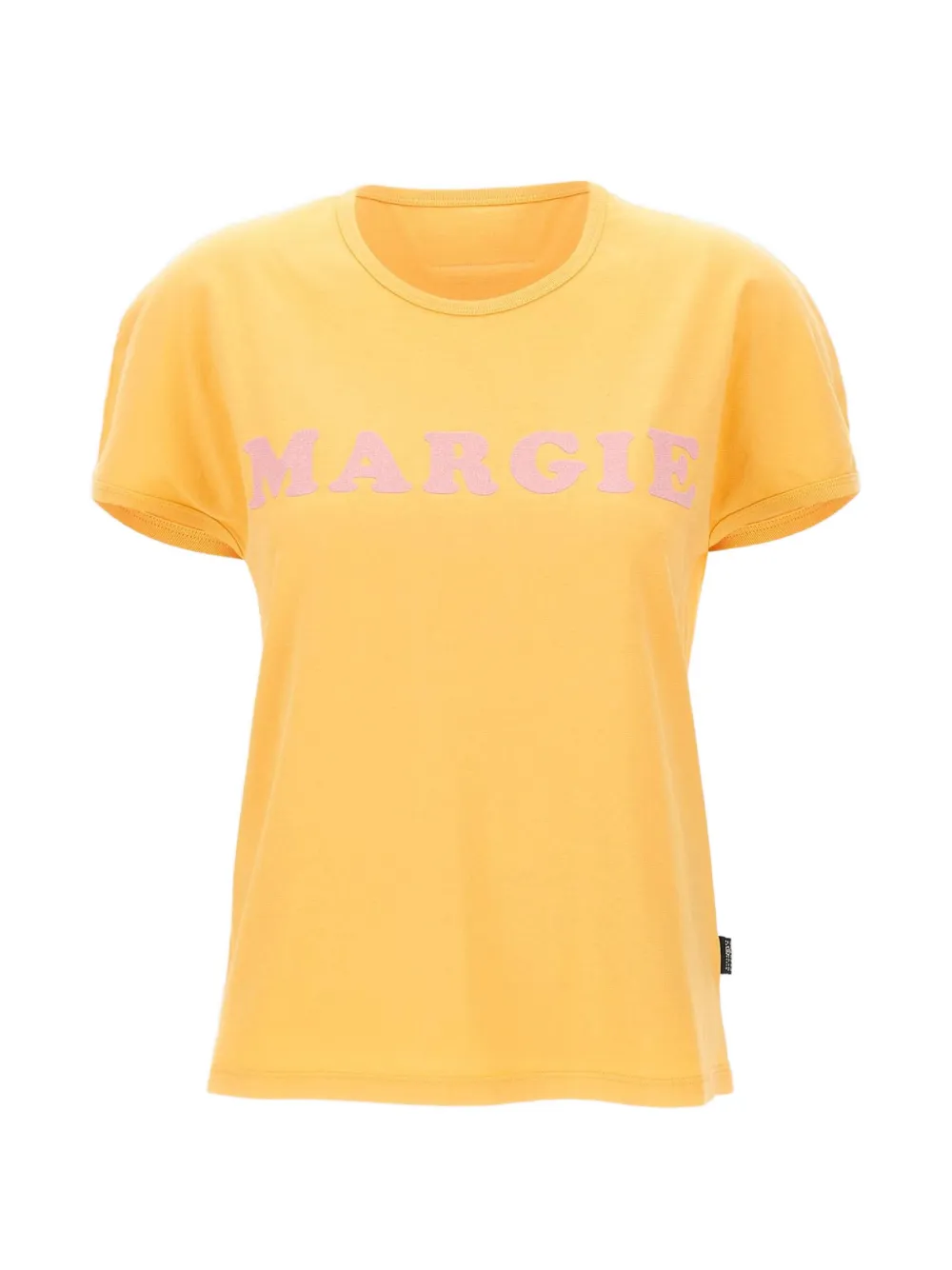 MM6 Maison Margiela logo-print T-shirt - Gelb