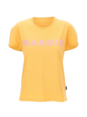 新品 48 19ss マルジェラ ブランド ロゴMM Tシャツ 黄色 9586 MM6 