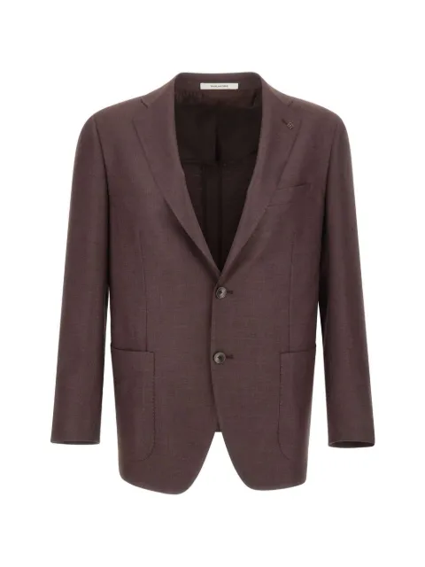 Tagliatore logo-pin two-button blazer