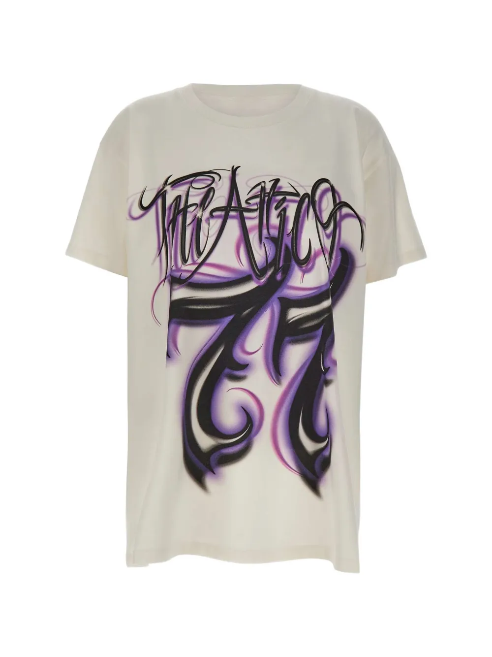 The Attico logo-print T-shirt - Toni neutri