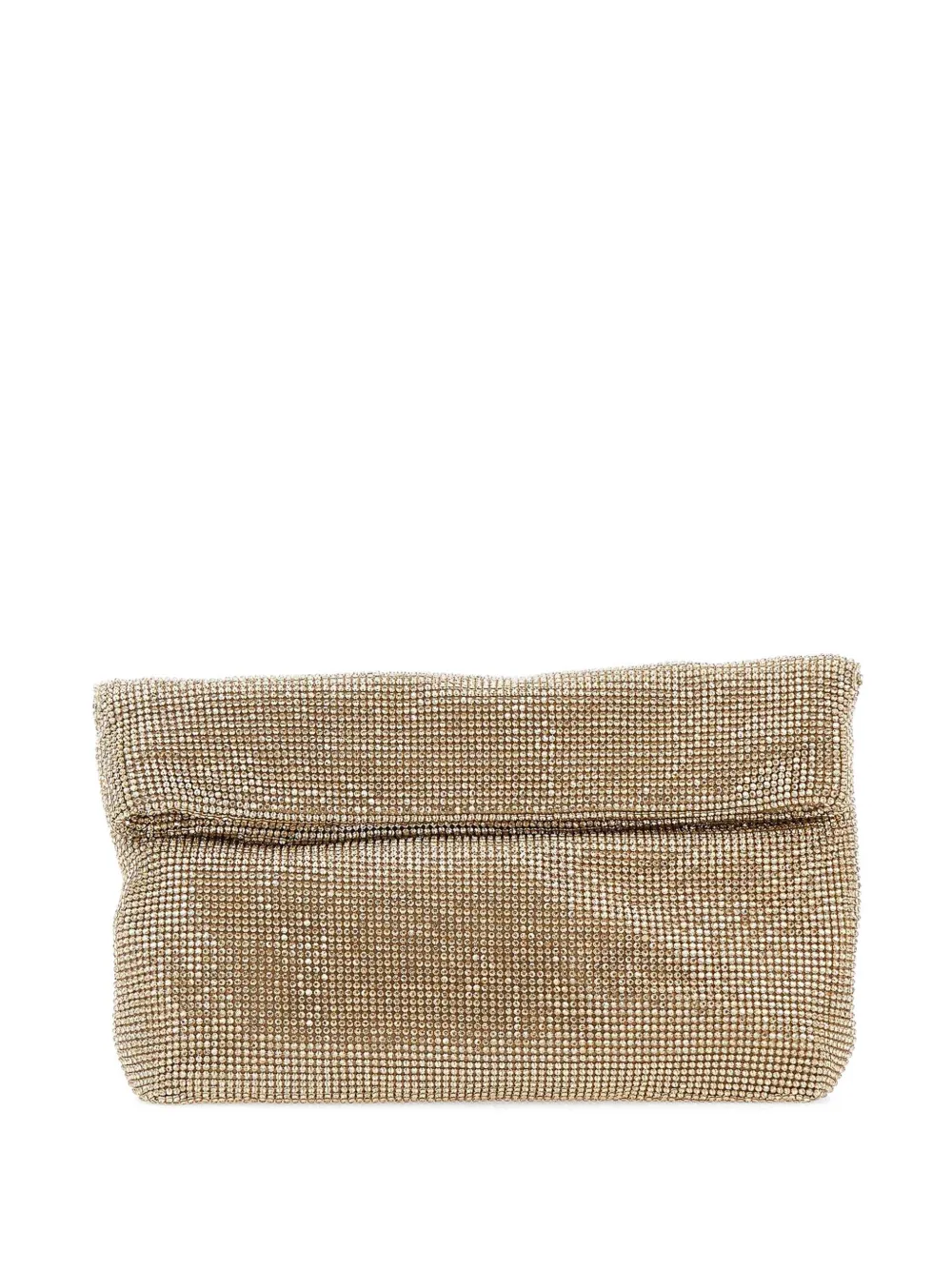 TWENTY FOURHAITCH Varadero rhinestone-mesh clutch bag - Oro