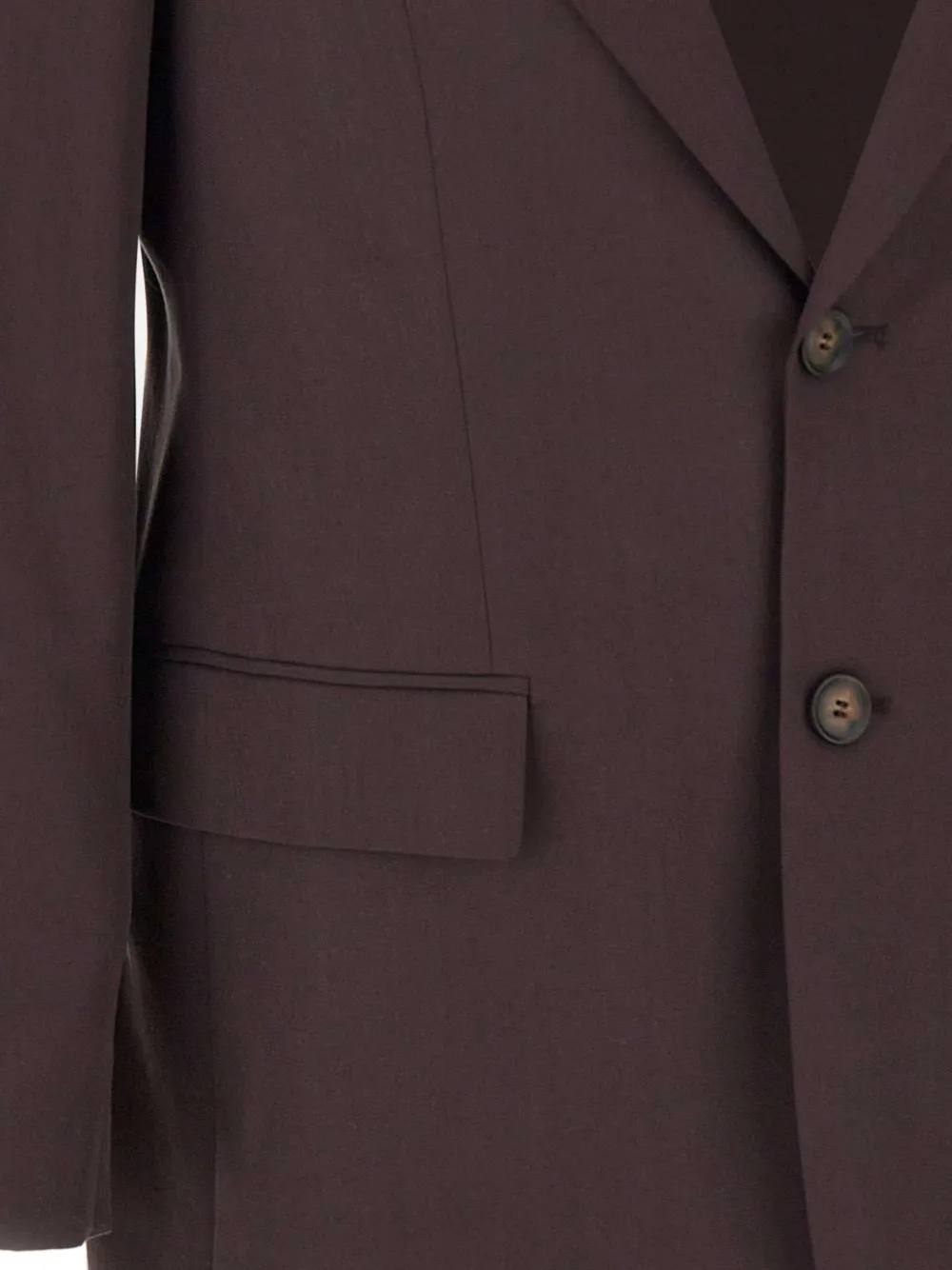 BOSS Twill blazer met enkele rij knopen Bruin