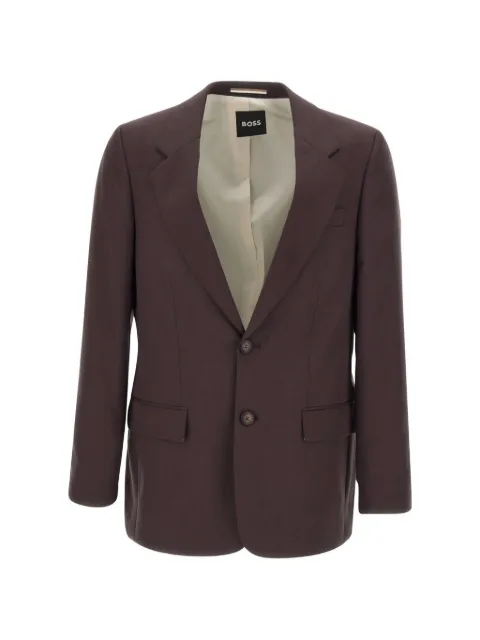 BOSS single-breasted twill blazer