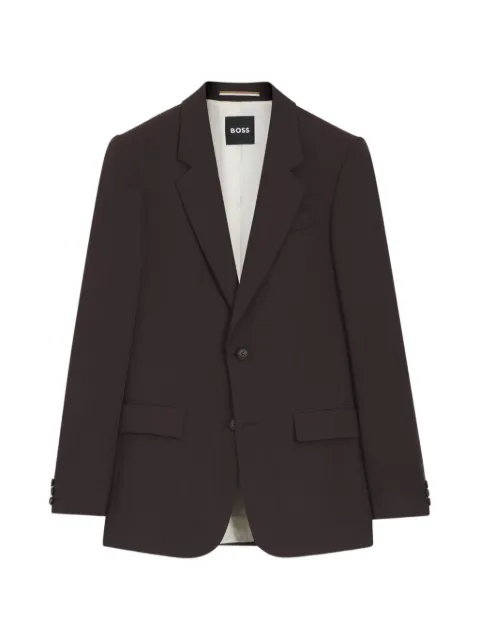 BOSS blazer en serge à simple boutonnage