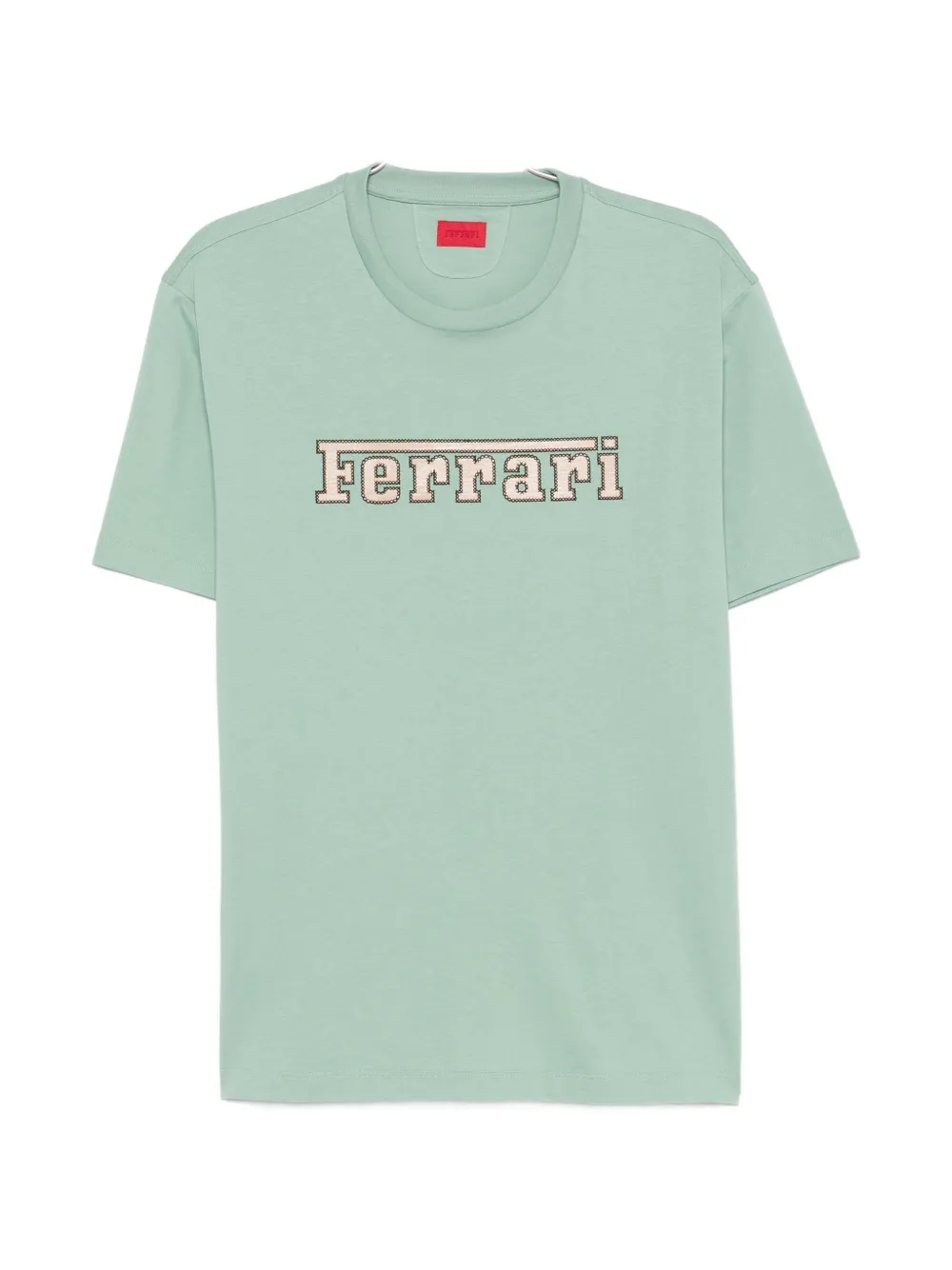 Ferrari logo-patch T-shirt - Grün
