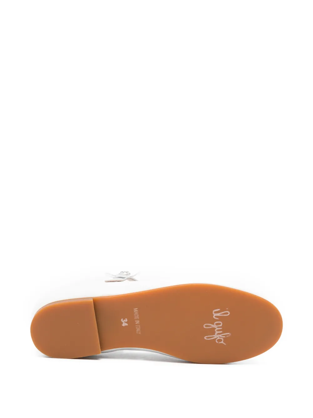 Il Gufo flower-detail ballet flats Wit