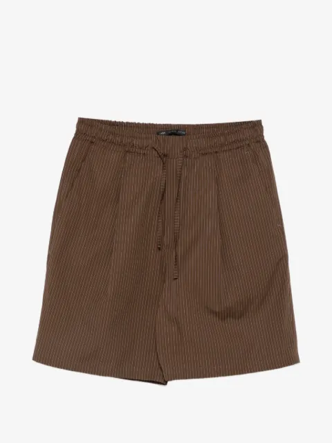 Low Brand Tokyo pinstriped pleated shorts