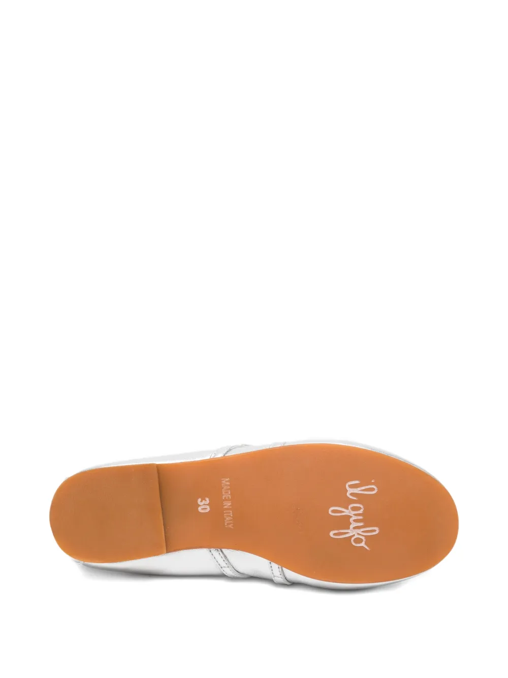 Il Gufo buckle-strap ballet flats Zilver