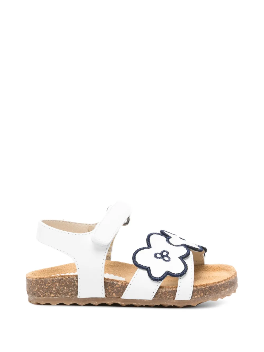 Il Gufo flower-applique touch-strap sandals - Bianco