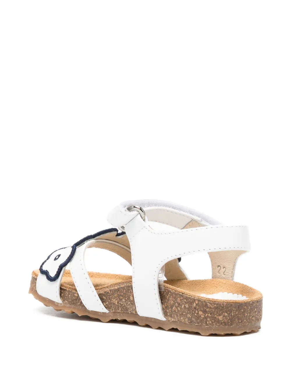 Il Gufo Sandalen met klittenband Wit