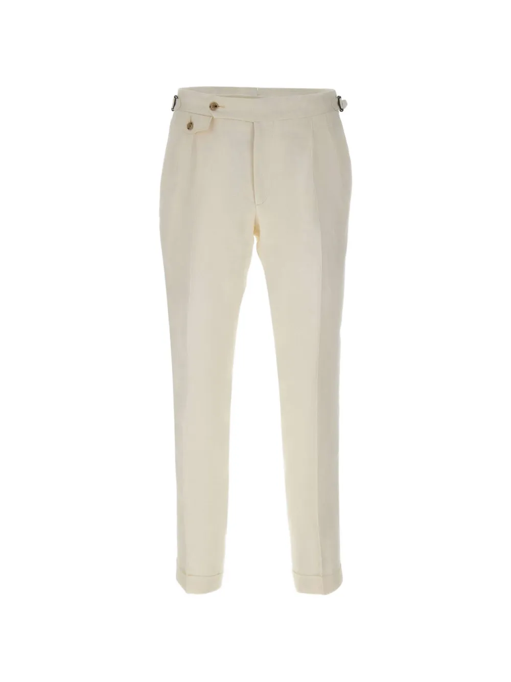 Barba Parma pleated linen trousers - Toni neutri