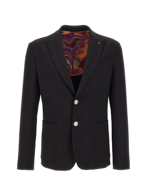 Ungaro jewel-button peak-lapel blazer