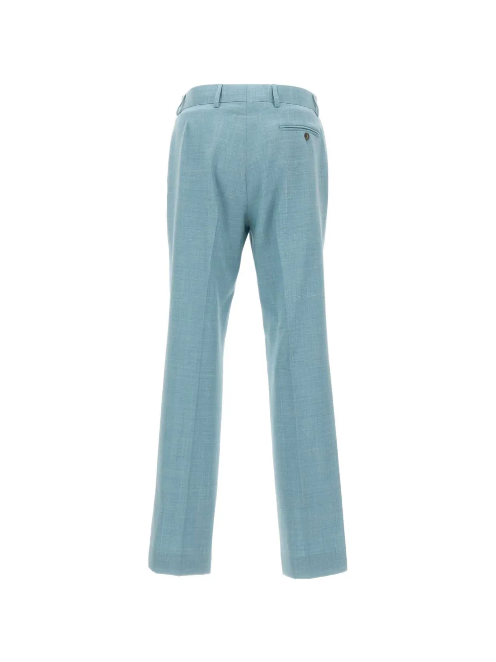 MM6 Maison Margiela Broek met kenmerkend stiksel en franje Blauw