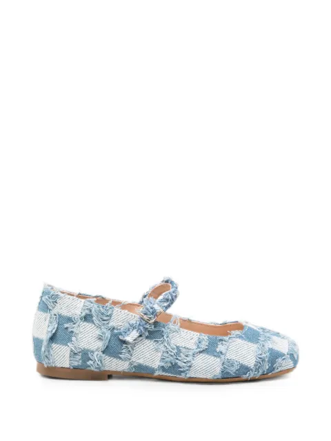 Eli1957   ballerines Pacheco Jeans à carreaux