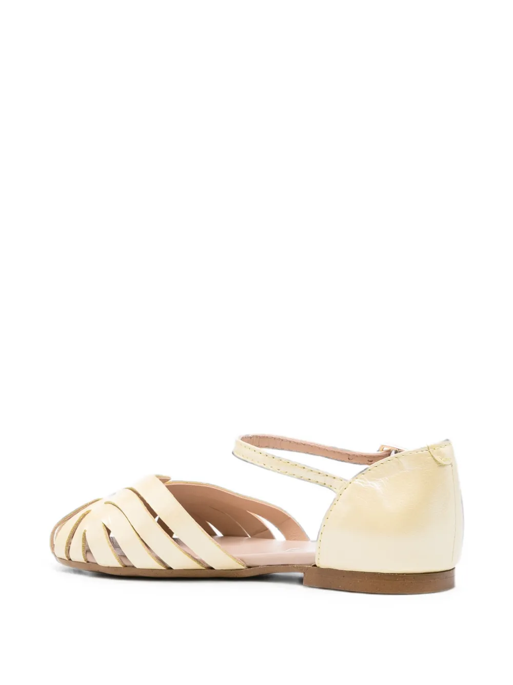 Eli1957 cage-detail buckle-fastening sandals Beige
