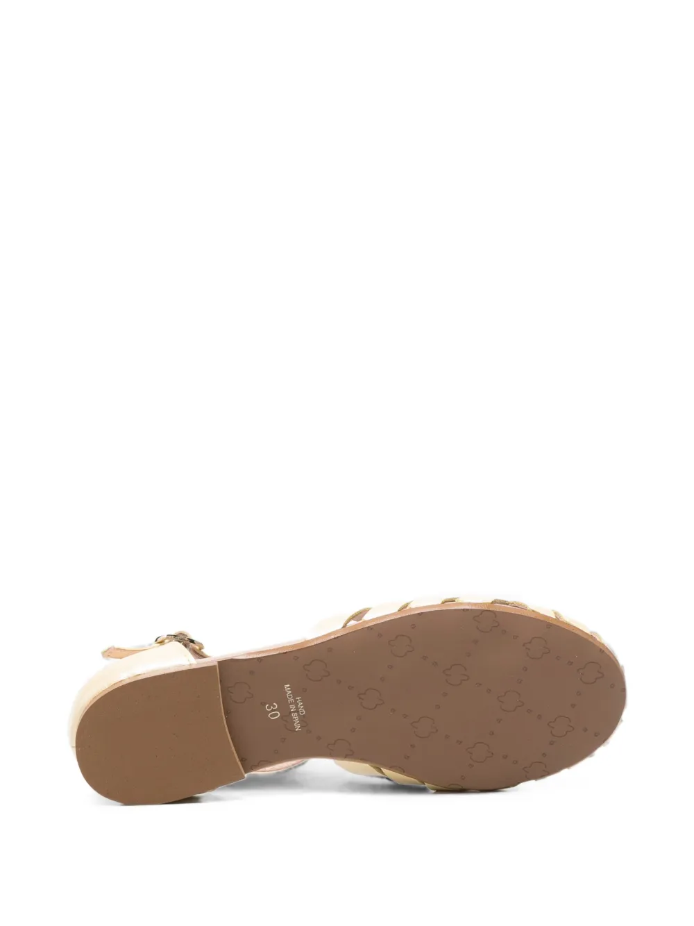Eli1957 cage-detail buckle-fastening sandals Beige