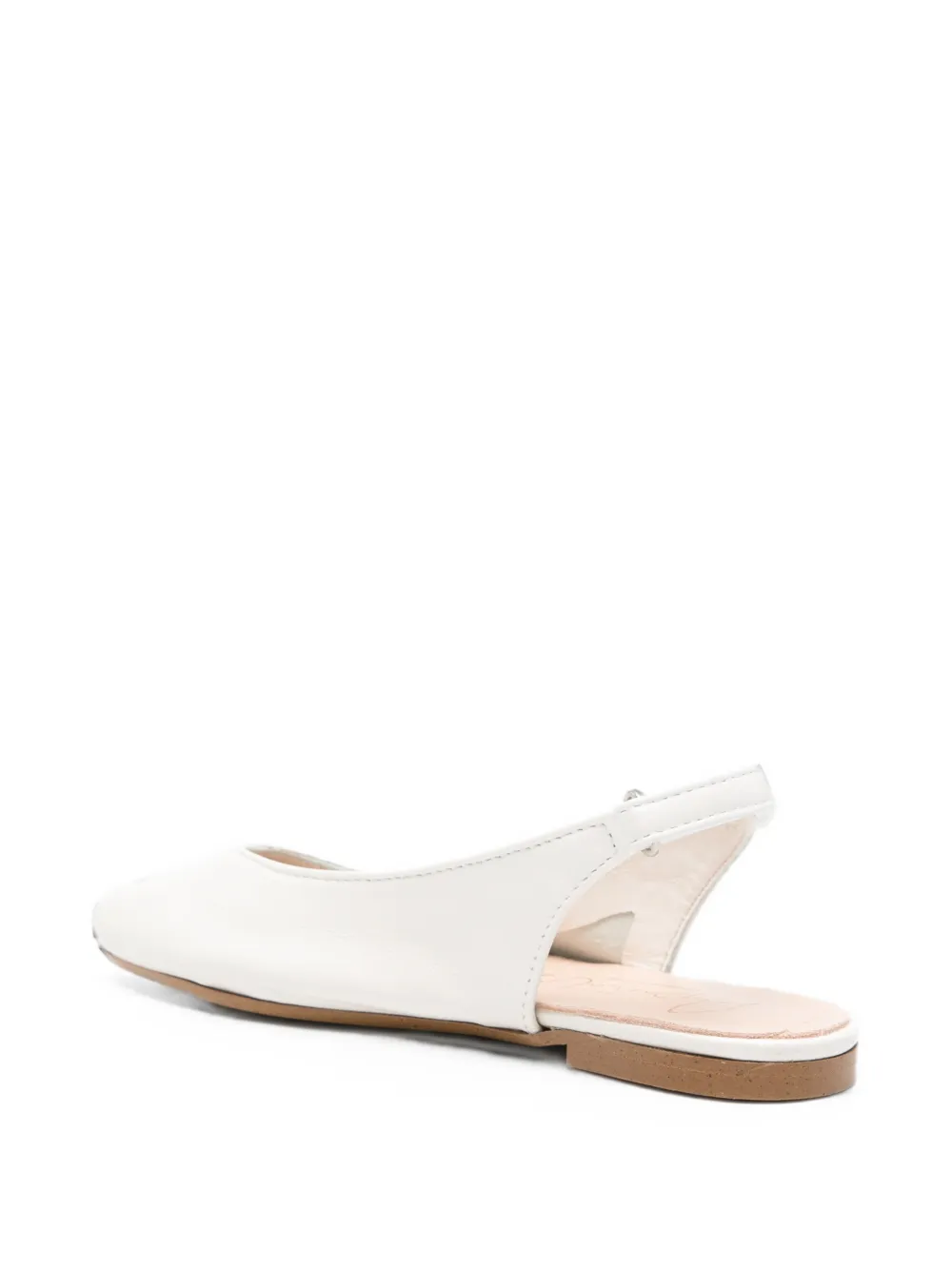 Eli1957 slingback leather ballet flats Wit