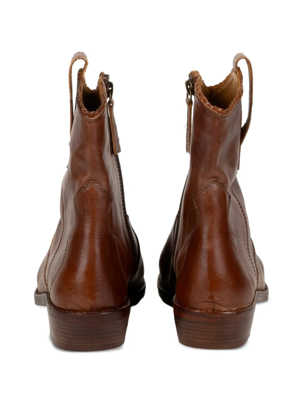 Zolfo Cowboylaarzen met gewelfde afwerking Bruin