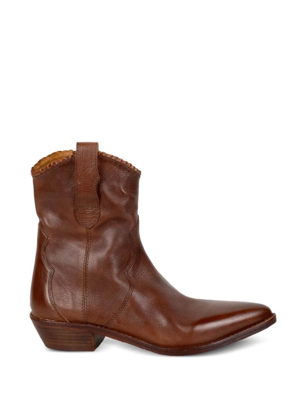 Zolfo Cowboylaarzen met gewelfde afwerking Bruin