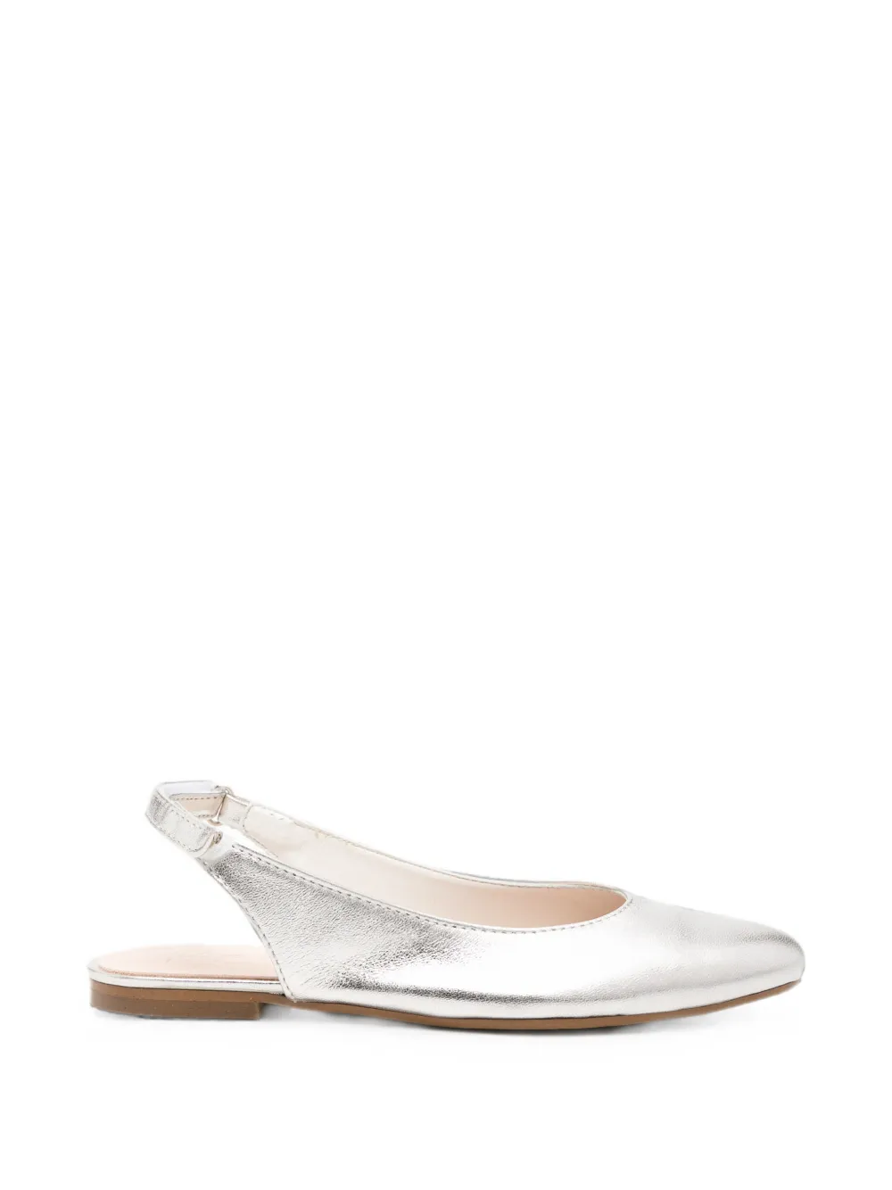 Eli1957 touch-strap slingback ballet flats - Argento