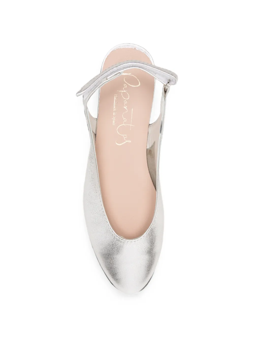 Eli1957 touch-strap slingback ballet flats Zilver