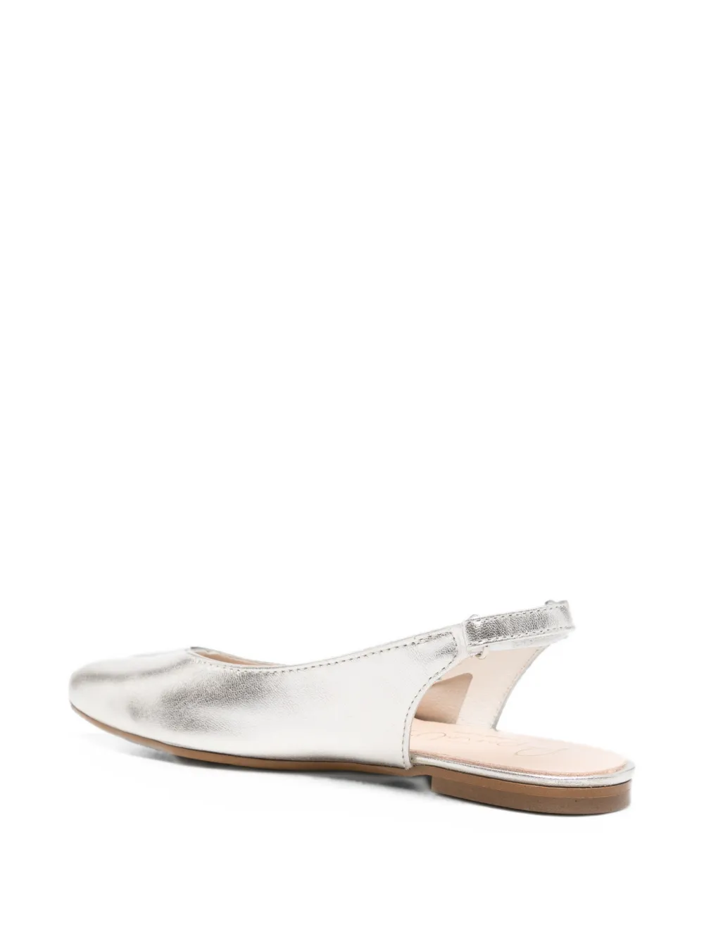 Eli1957 touch-strap slingback ballet flats Zilver