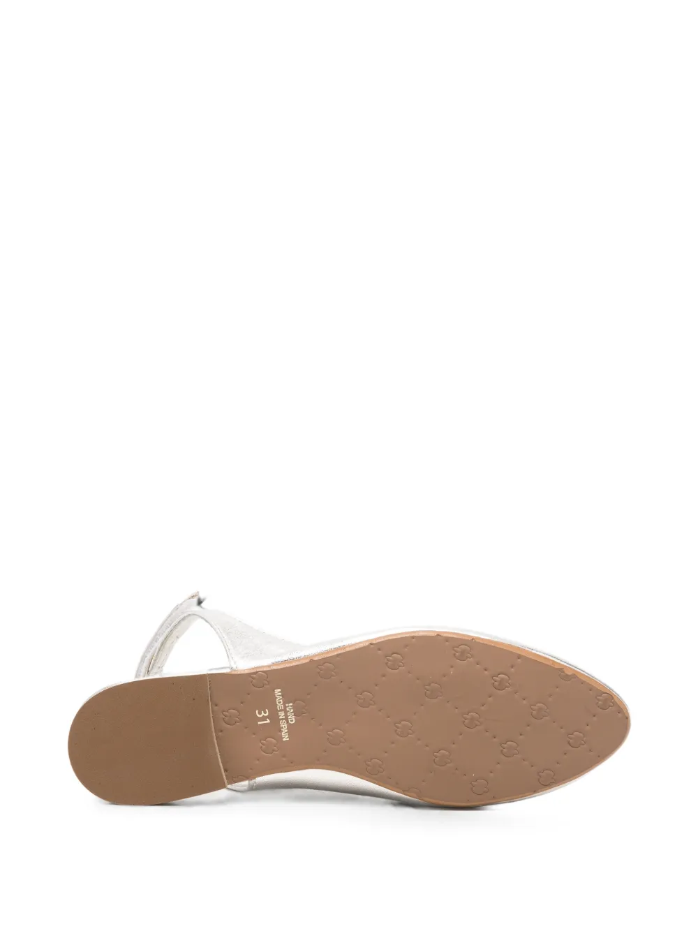 Eli1957 touch-strap slingback ballet flats Zilver