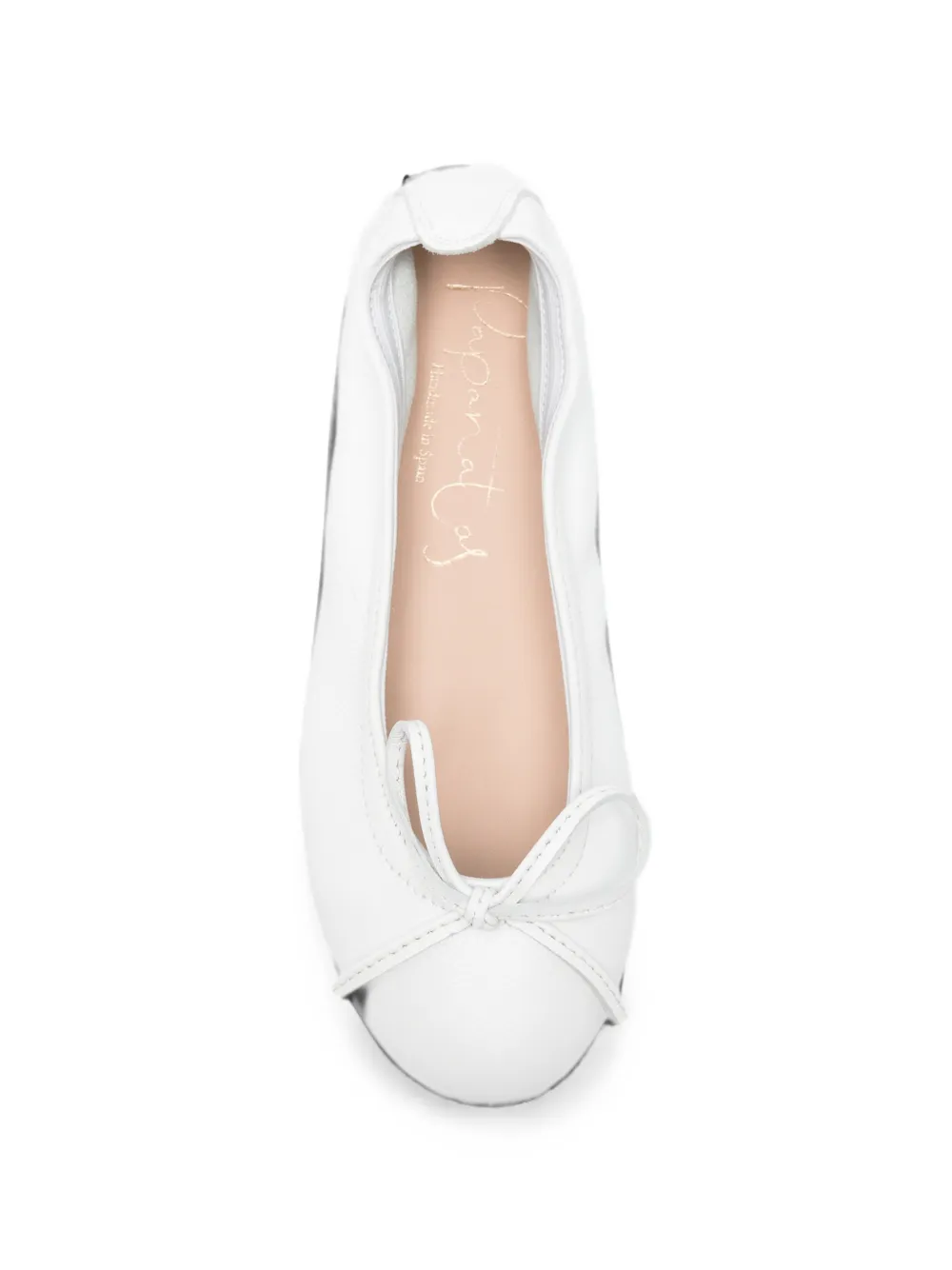 Eli1957 bow-detail leather ballet flats Wit