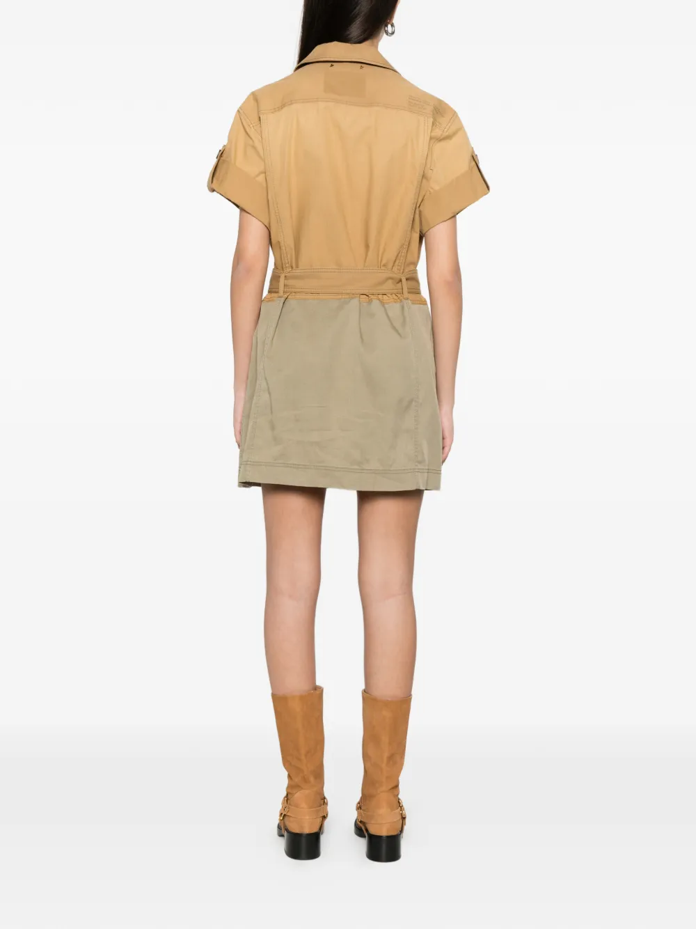 Golden Goose Safari jurk met maxi-zakken Beige