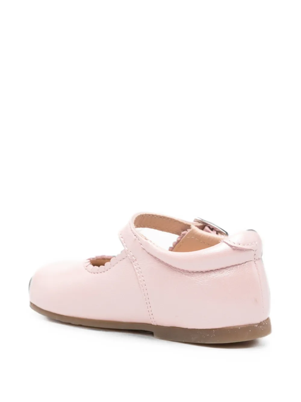 Eli1957 scalloped-trim buckle-fastening ballet flats Roze