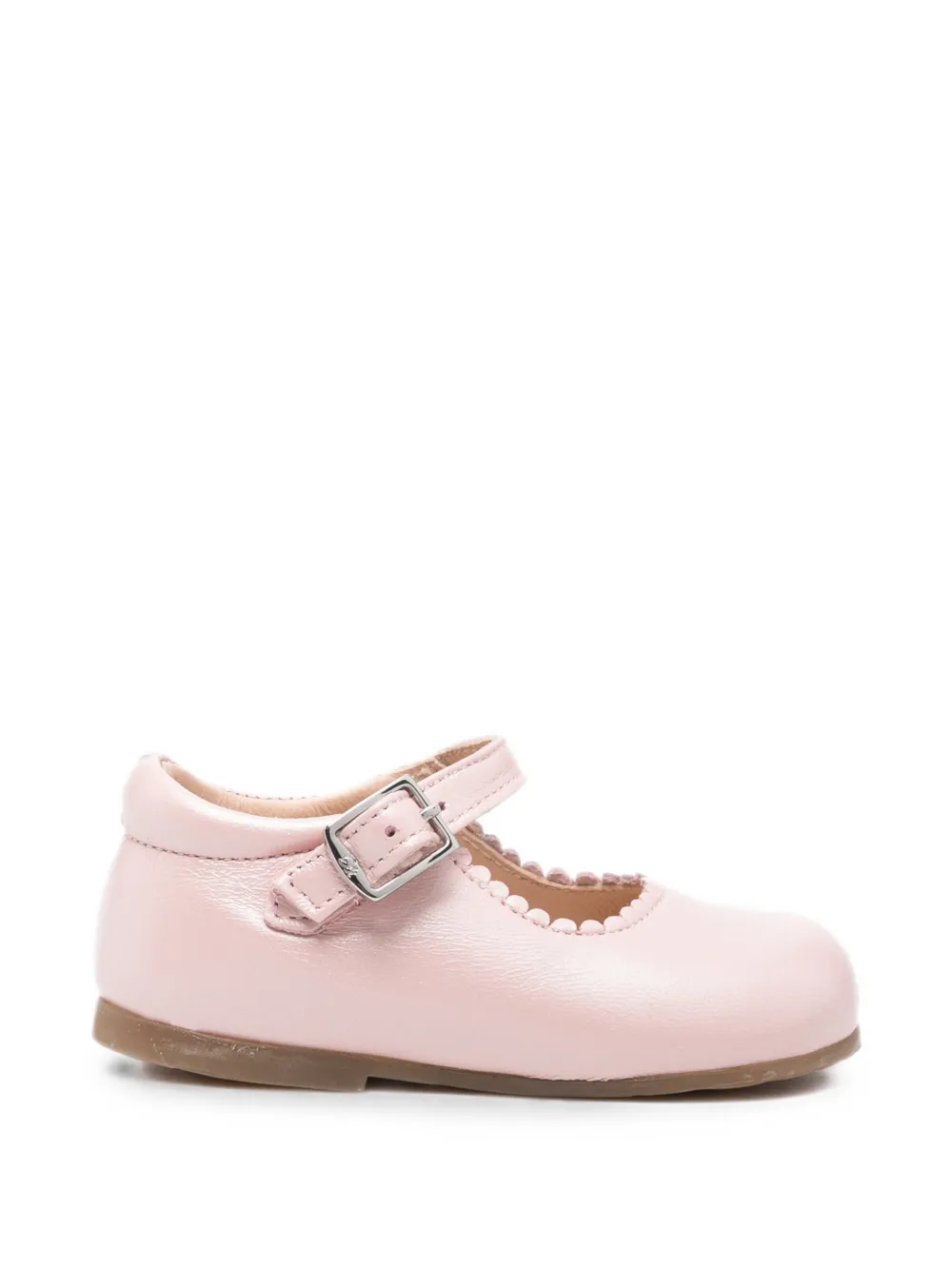 Eli1957 scalloped-trim buckle-fastening ballet flats - Rosa