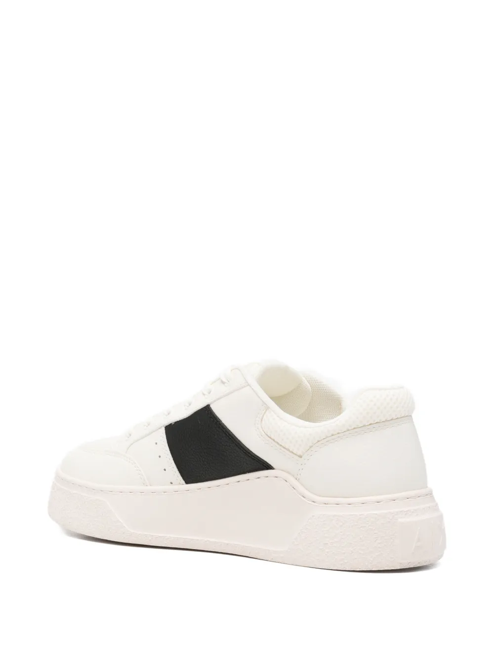 Armani Exchange logo-print sneakers Beige