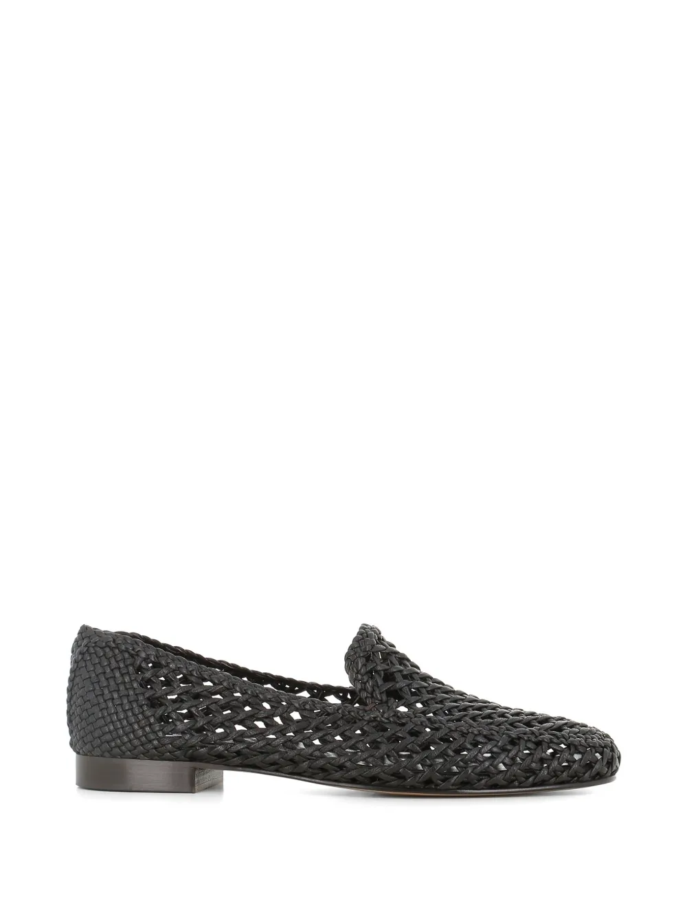 Le Monde Beryl woven leather loafers - Nero